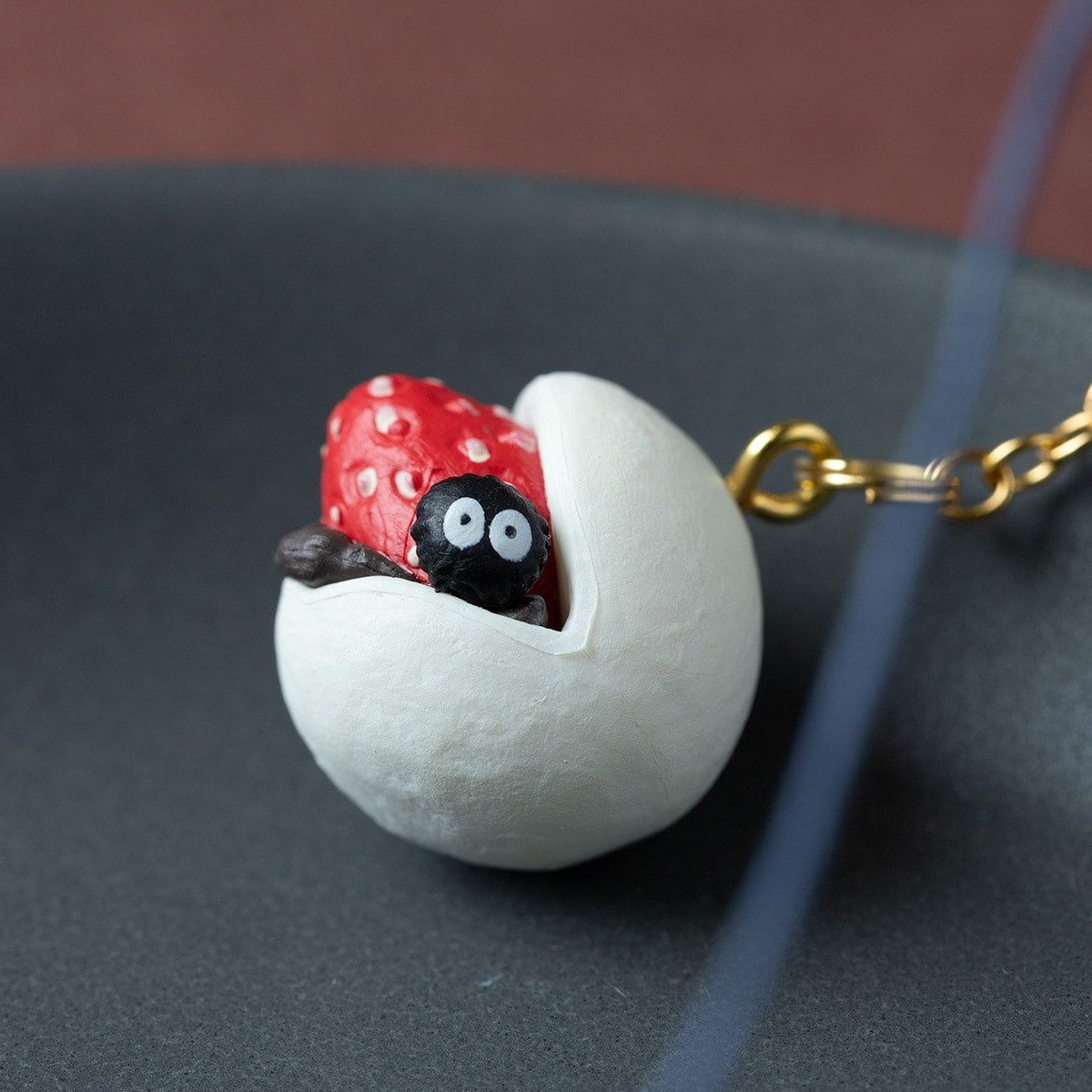 My Neighbor Totoro Wagashi Burarin Strawberry Daifuku Charm - official view 4