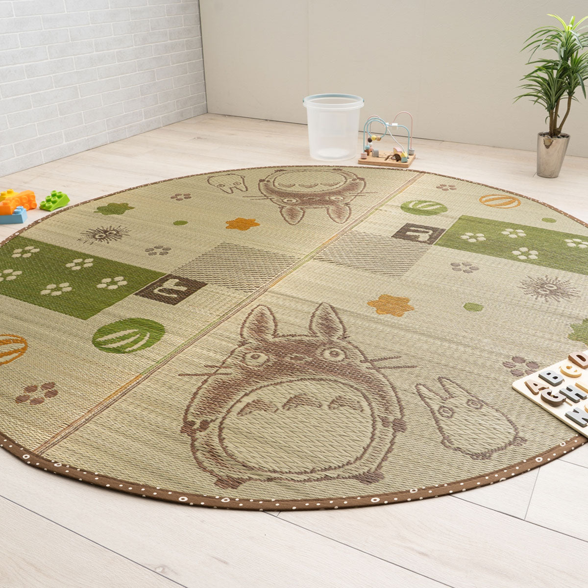 My Neighbor Totoro Wagokoro Igusa Round Rug - official view 3