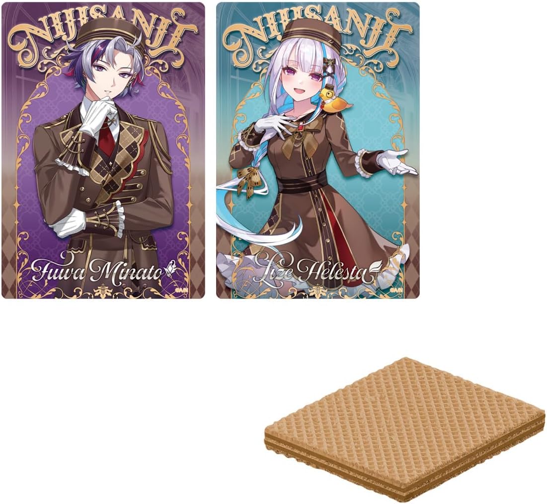 NIJISANJI Wafers 2 - Card & Wafer Box (20 Packs) - Japanese packaging and card collection