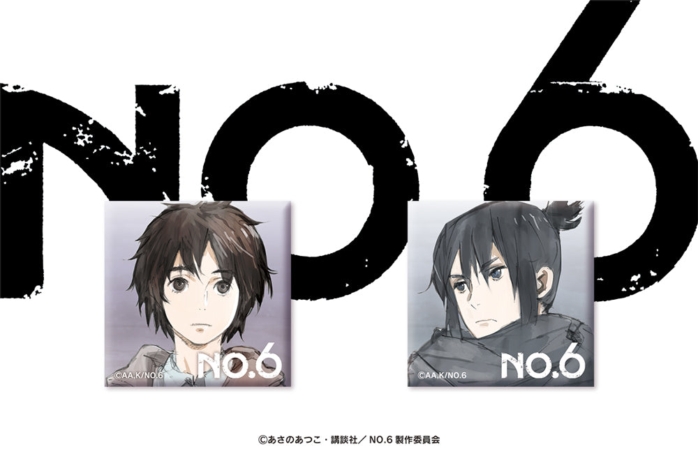 NO.6 Square Badge Set - Original Illustration Ver. - Original Illustration