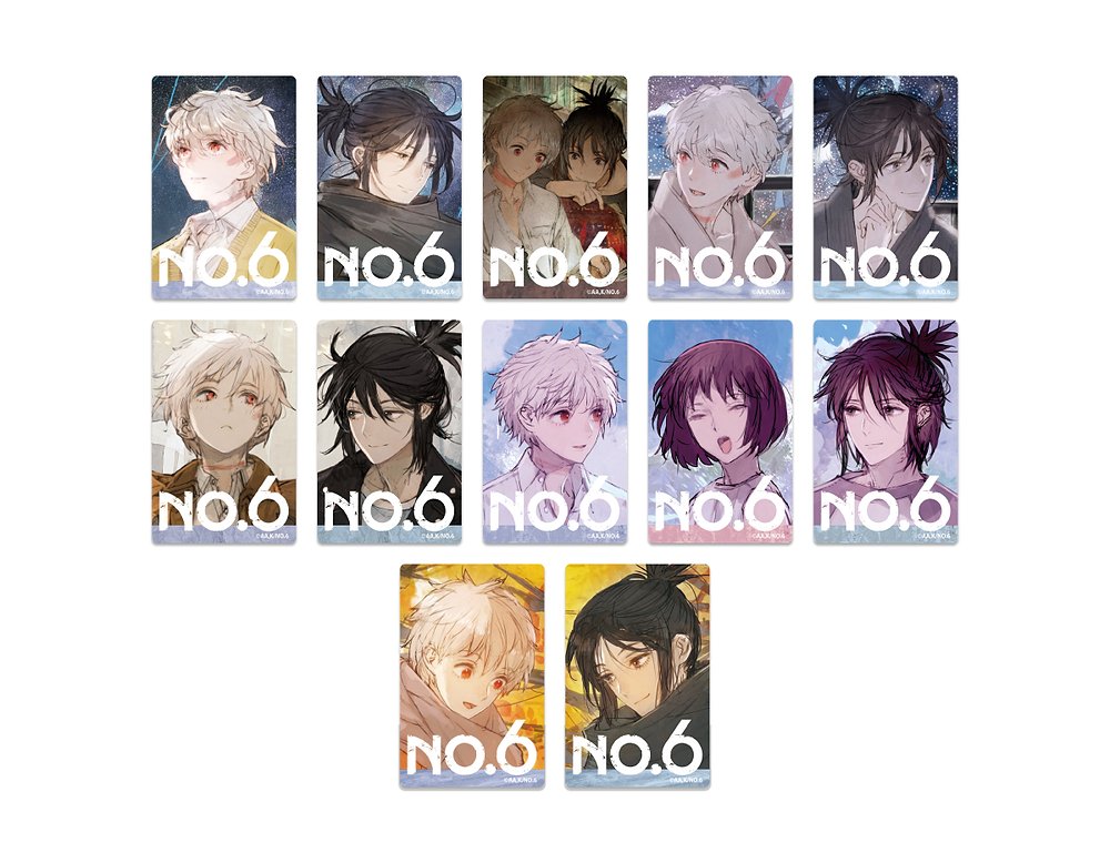 NO.6 Trading Clear Cards - Complete Set (12 Types) - Complete Set (12 Types)