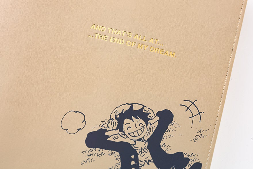 One Piece A5 - Luffy's Dream Sand Beige Planner Cover - official product view 9