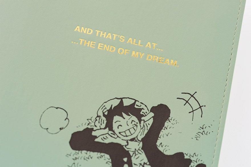 One Piece A6 - Luffy's Dream Mint Green Planner Cover - official product view 10