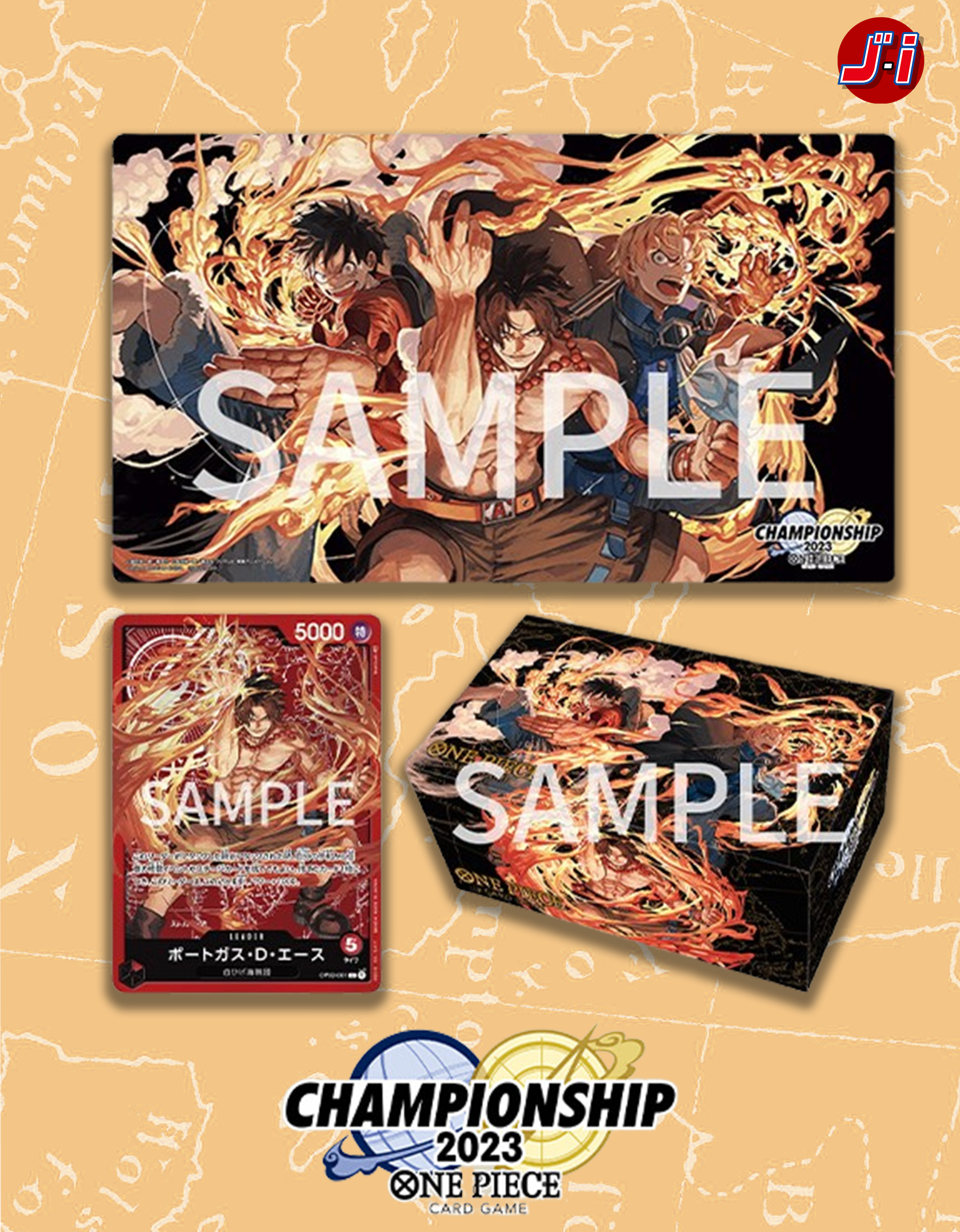 ONE PIECE CARD GAME - CHAMPIONSHIP SET 2023 (ACE-SABO-LUFFY) JumpIchiban ONE PIECE CARD GAME - CHAMPIONSHIP SET 2023 (ACE-SABO-LUFFY) JumpIchiban