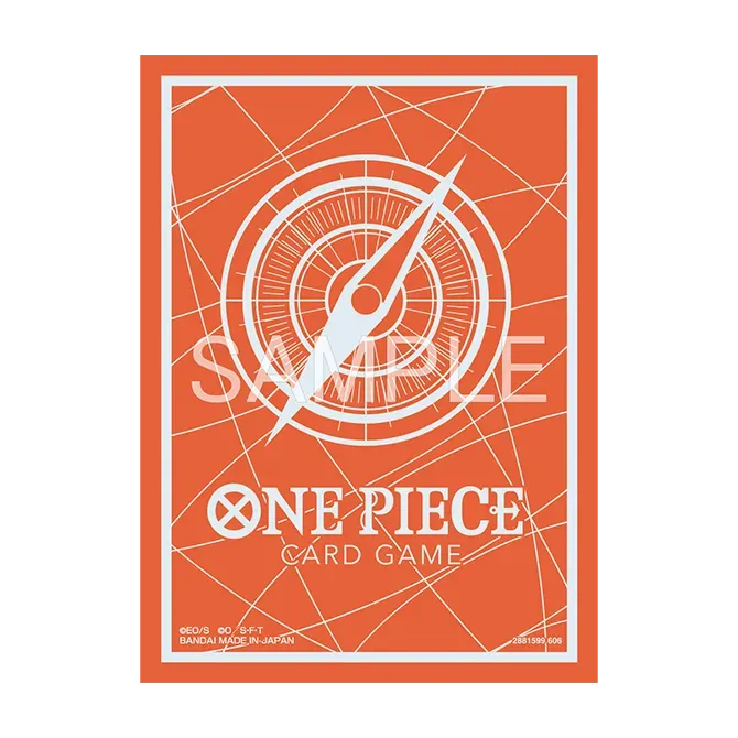 One Piece Card Game Limited Card Sleeves - Standard Orange Silver - Product View