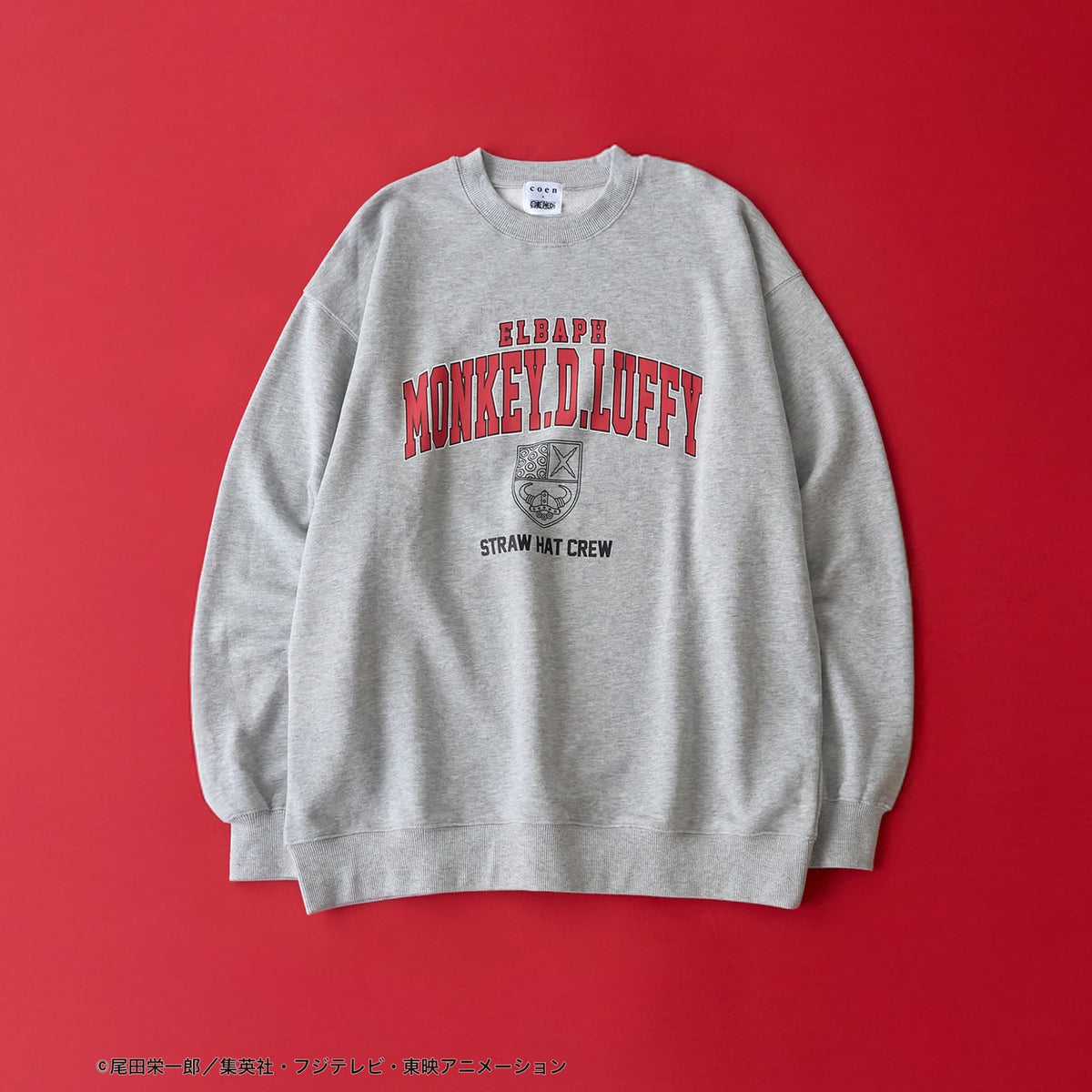 One Piece Luffy Collegiate Crewneck Sweatshirt
