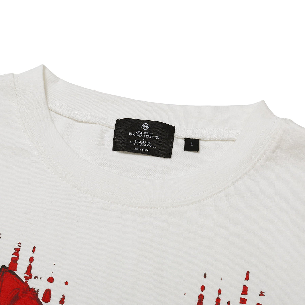 One Piece Egghead Edition x Daimaru Matsuzakaya Ver.2.0 - Five Elders T-Shirt ver.2.0 White , official product view 4