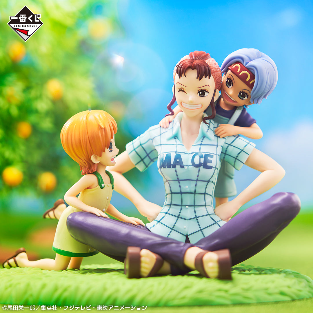 ONE PIECE FIGURE ICHIBAN KUJI EMOTIONAL STORIES 2 PRIZE A REVIBLE MOMENT - NAMI & NOJIKO & BELLMER