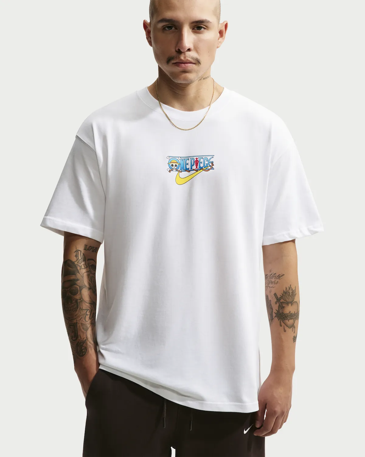 ONE PIECE x Nike Collaboration - QS The Promise of Battle Nike Solo Swoosh T-Shirt (2 Types)
