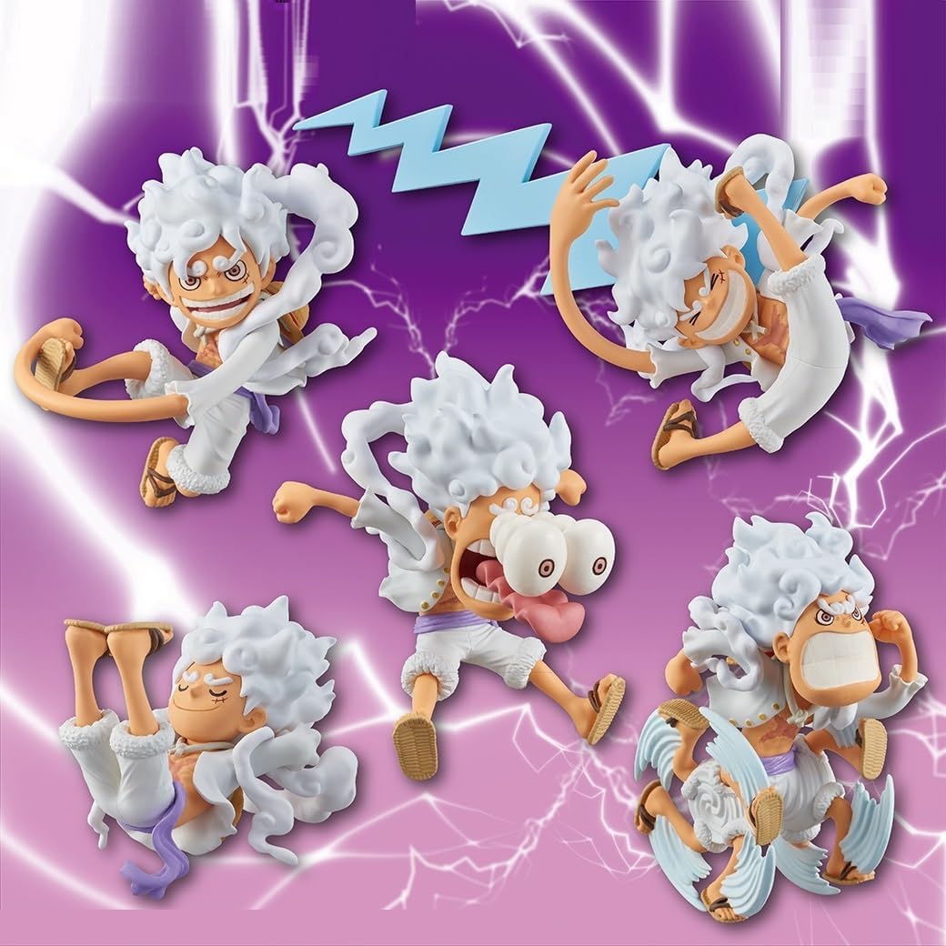 ONE PIECE WORLD COLLECTABLE FIGURE - MONKEY D LUFFY GEAR 5 SPECIAL SET