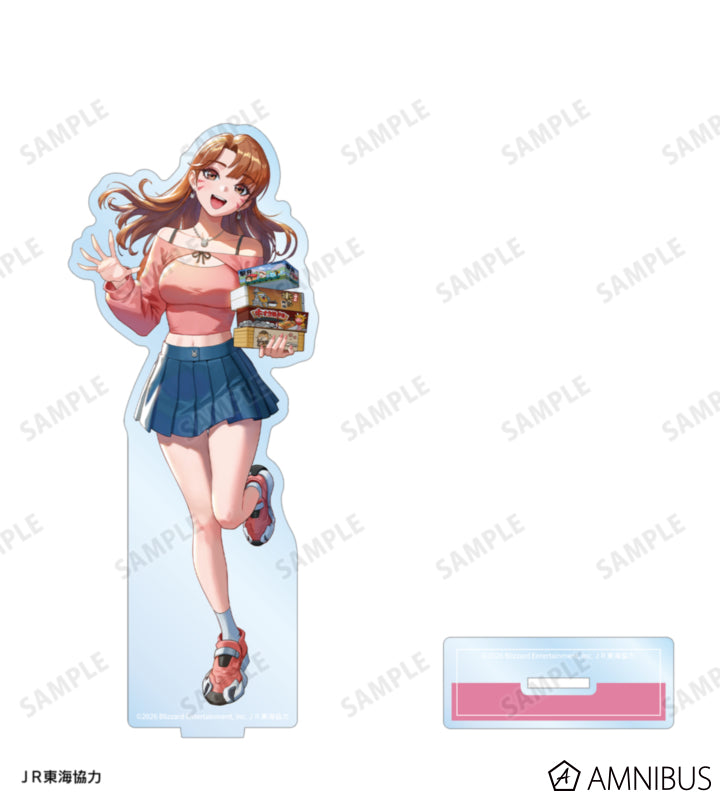 Overwatch 2 D.Va Travel Ver. BIG Acrylic Stand - official product view 2