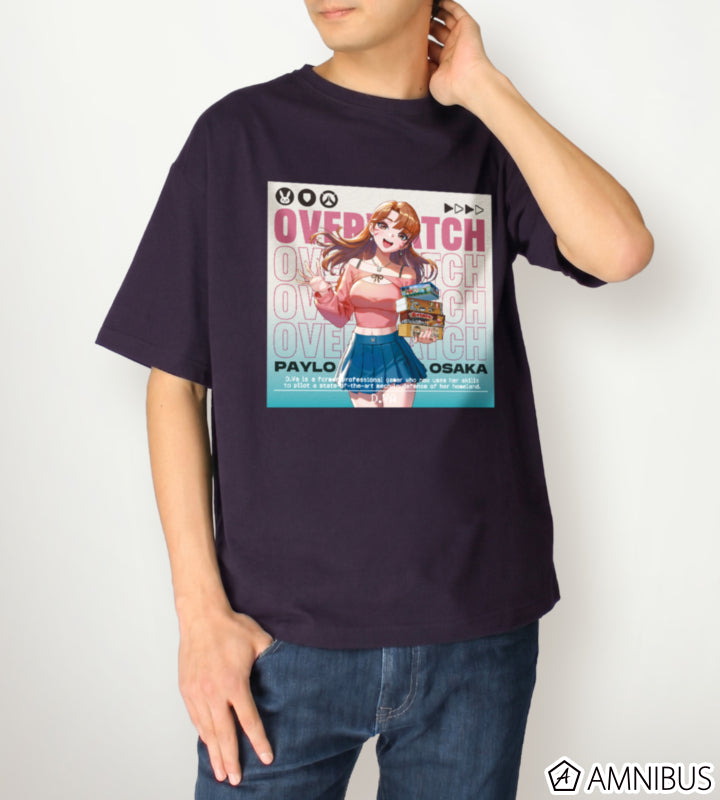Overwatch 2 D.Va Travel Ver. BIG Silhouette T-Shirt - official product view 3