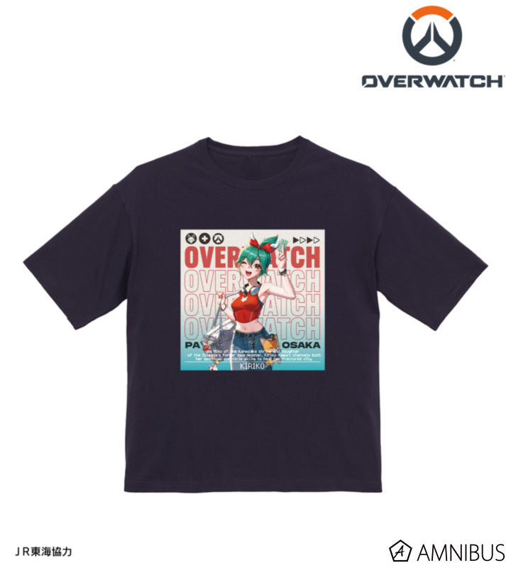 Overwatch 2 Kiriko Travel Ver. BIG Silhouette T-Shirt - official product view 1