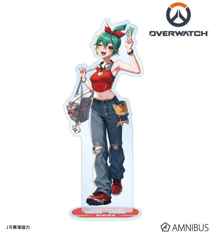 Overwatch 2 Kiriko Travel Ver. Extra-Large Acrylic Stand - official product view 1
