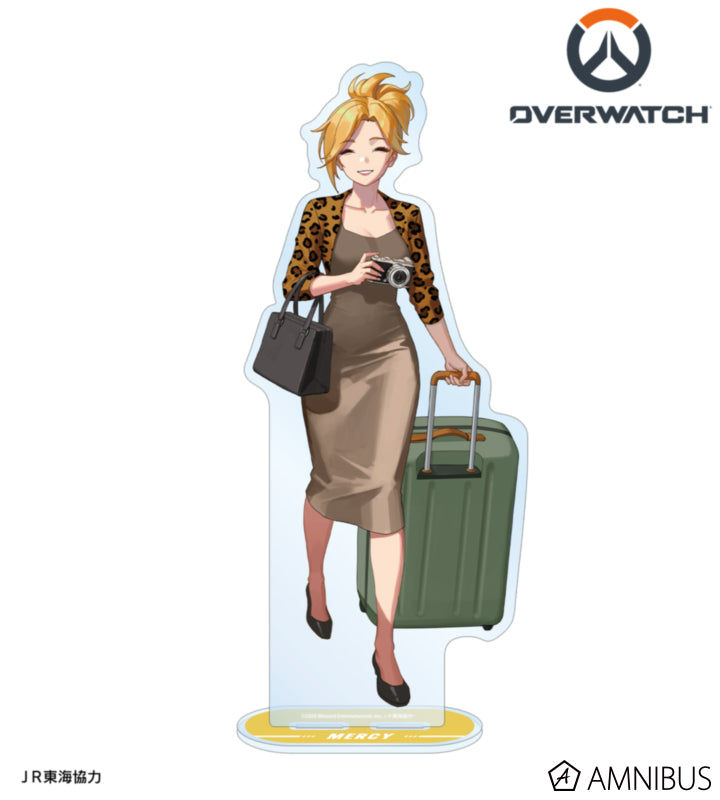 Overwatch 2 Mercy Travel Ver. Extra-Large Acrylic Stand - official product view 1