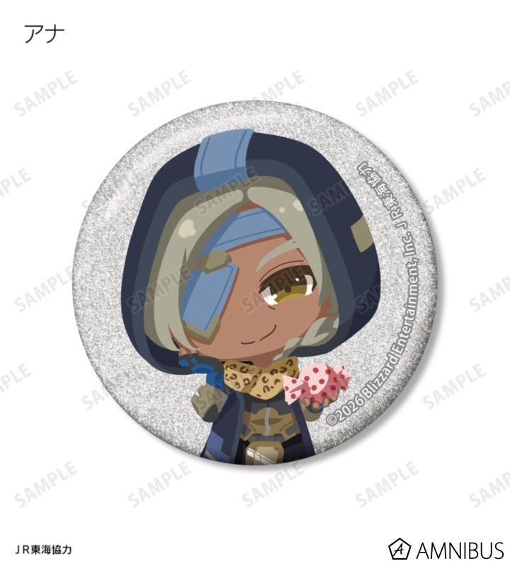 Overwatch 2 Osaka Ver. Chibi Trading Glitter Can Badges Complete Set Of 15 Types - official product view 3