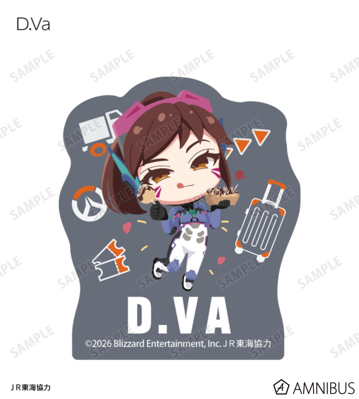 Overwatch 2 Osaka Ver. Chibi Trading Mini Die-Cut Stickers Complete Set Of 15 Types - official product view 2