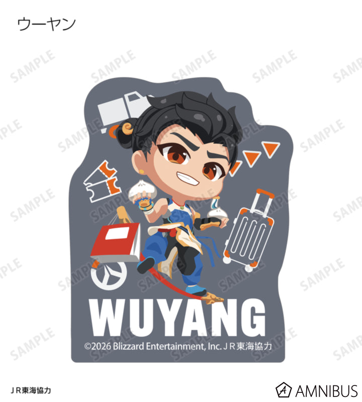 Overwatch 2 Osaka Ver. Chibi Trading Mini Die-Cut Stickers Complete Set Of 15 Types - official product view 4
