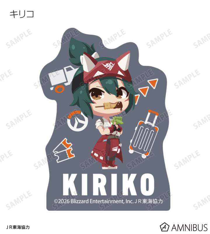 Overwatch 2 Osaka Ver. Chibi Trading Mini Die-Cut Stickers Complete Set Of 15 Types - official product view 5