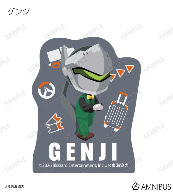 Overwatch 2 Osaka Ver. Chibi Trading Mini Die-Cut Stickers Complete Set Of 15 Types - official product view 6