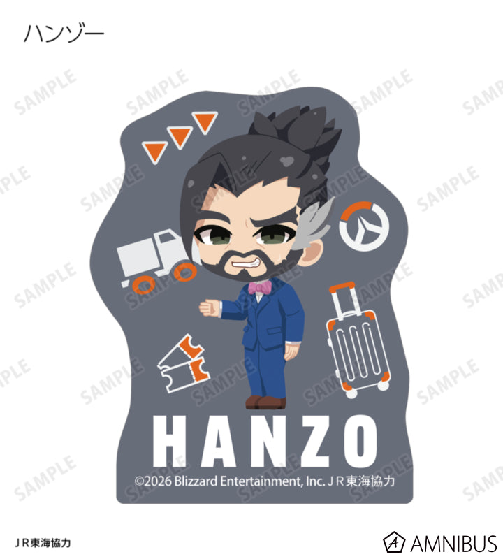 Overwatch 2 Osaka Ver. Chibi Trading Mini Die-Cut Stickers Complete Set Of 15 Types - official product view 11