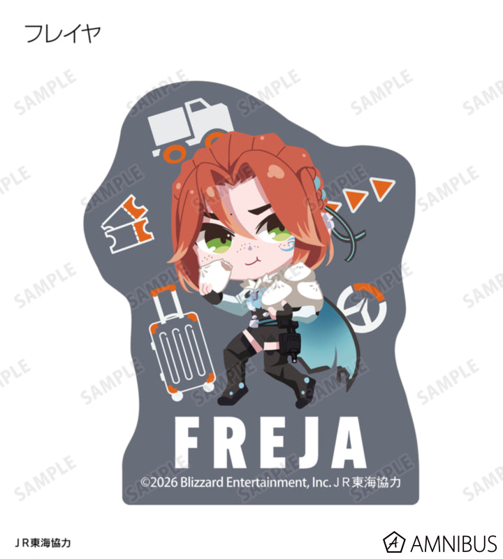 Overwatch 2 Osaka Ver. Chibi Trading Mini Die-Cut Stickers Complete Set Of 15 Types - official product view 12