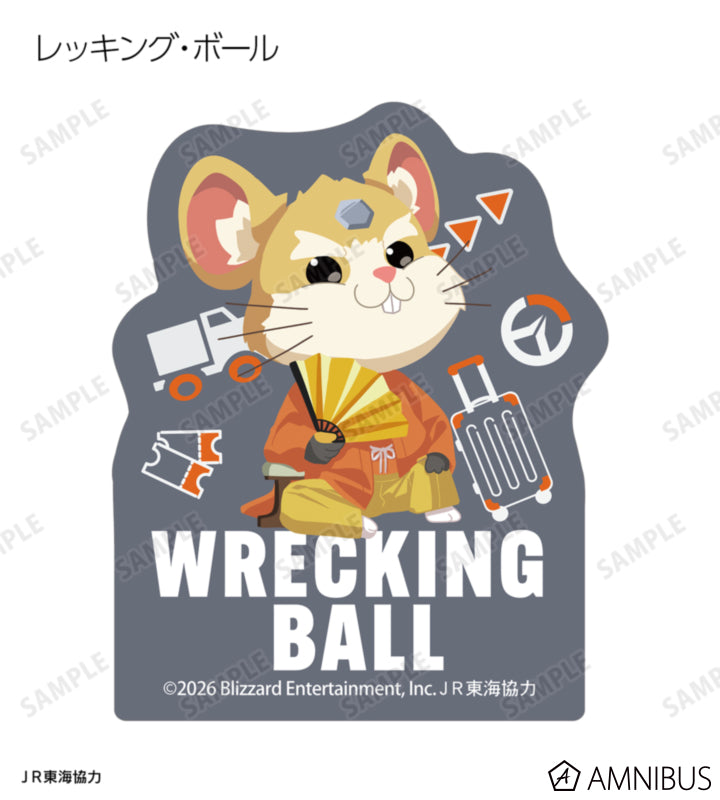 Overwatch 2 Osaka Ver. Chibi Trading Mini Die-Cut Stickers Complete Set Of 15 Types - official product view 16