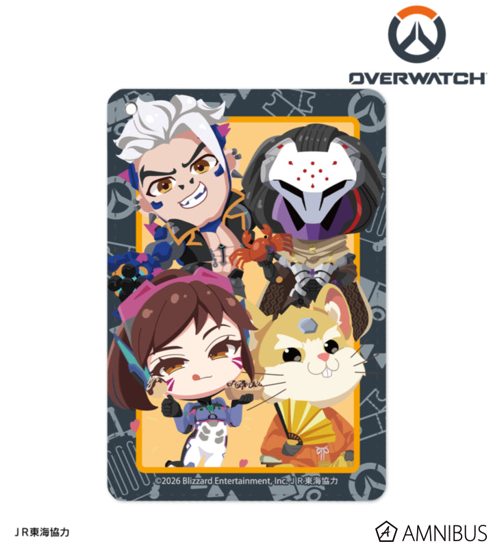 Overwatch 2 Tank Heroes Chibi Osaka Ver. Single-Pocket Pass Case - official product view 1