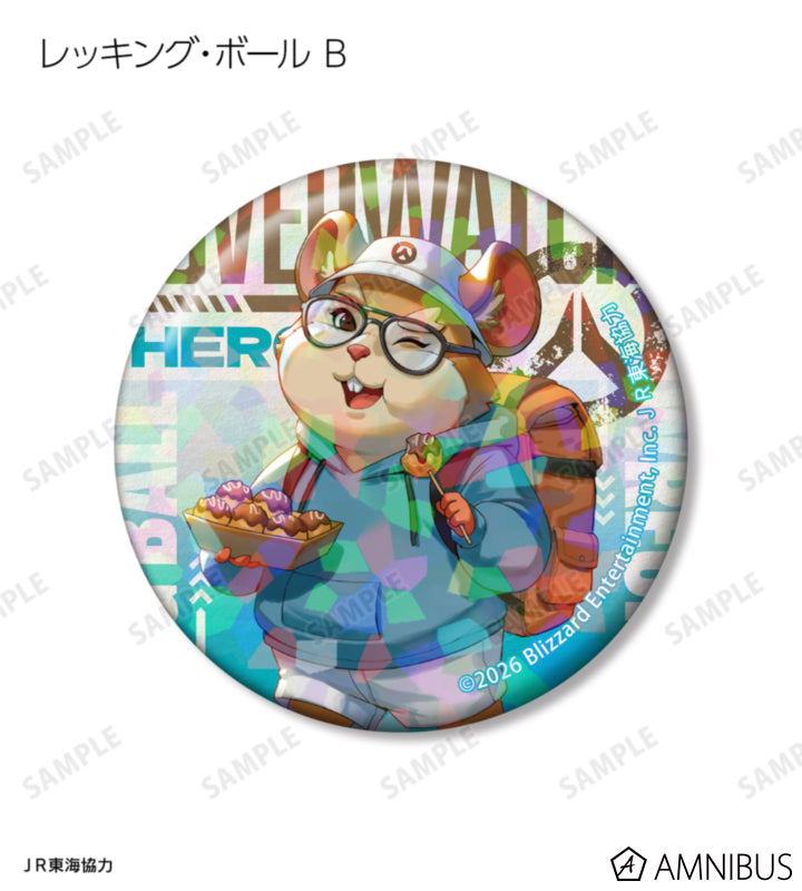 Overwatch 2 Travel Ver. Trading Holographic Can Badges Complete Set Of 15 Types - official product view 16