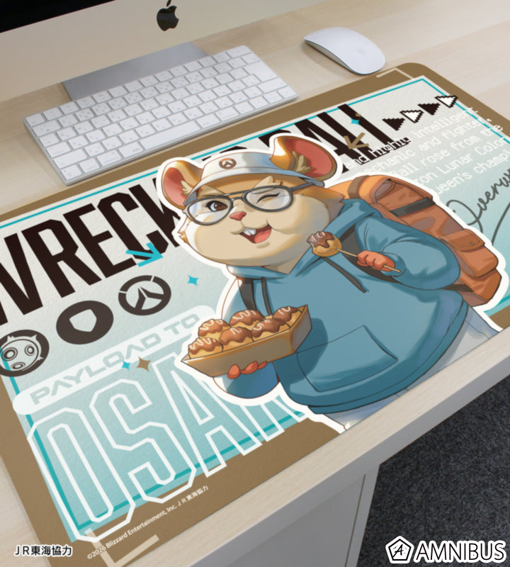 Overwatch 2 Wrecking Ball Travel Ver. Multi Desk Mat - official product view 2