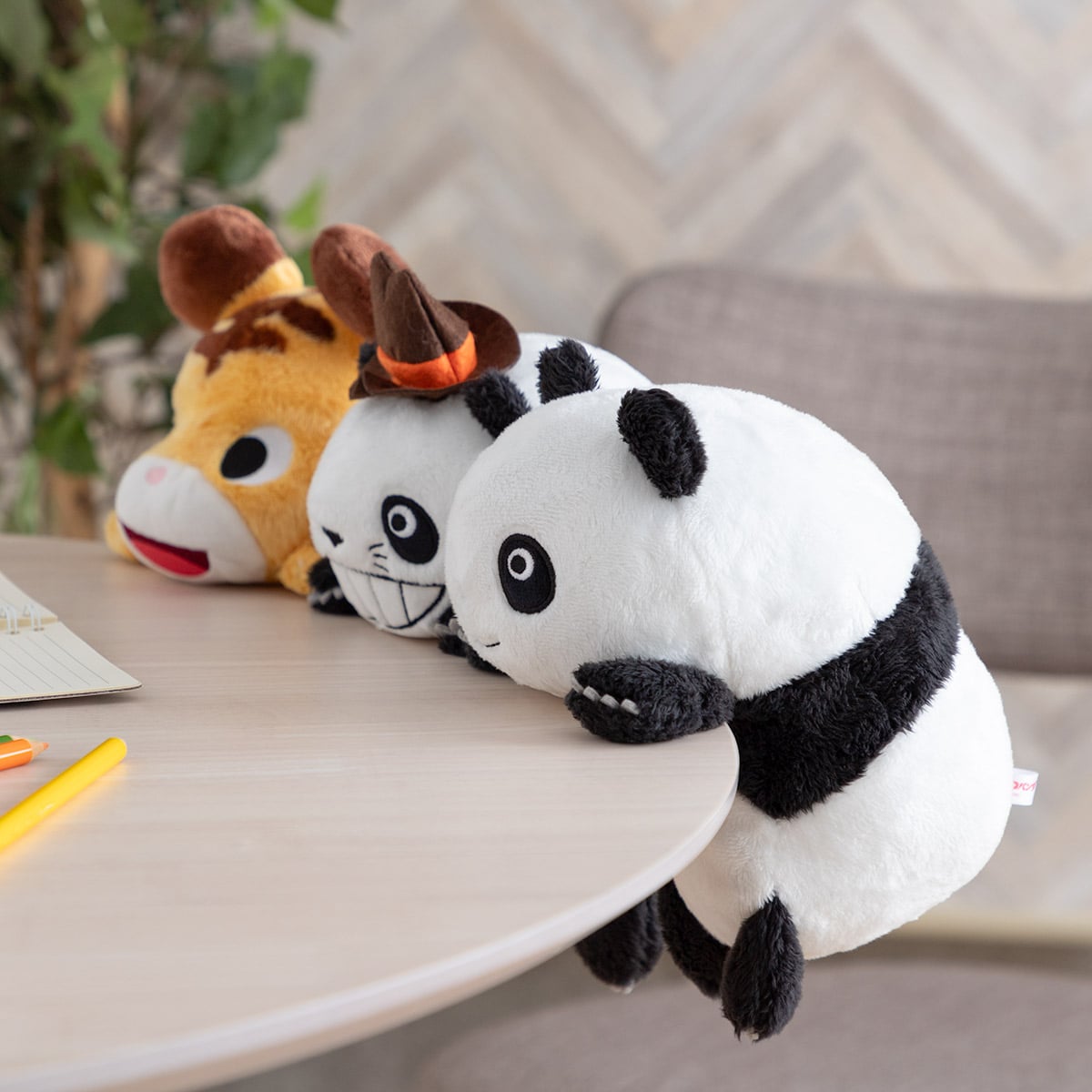 Panda! Go Panda! Funbaruzu Desk Plush (2 Types) - Papanda - official view 12