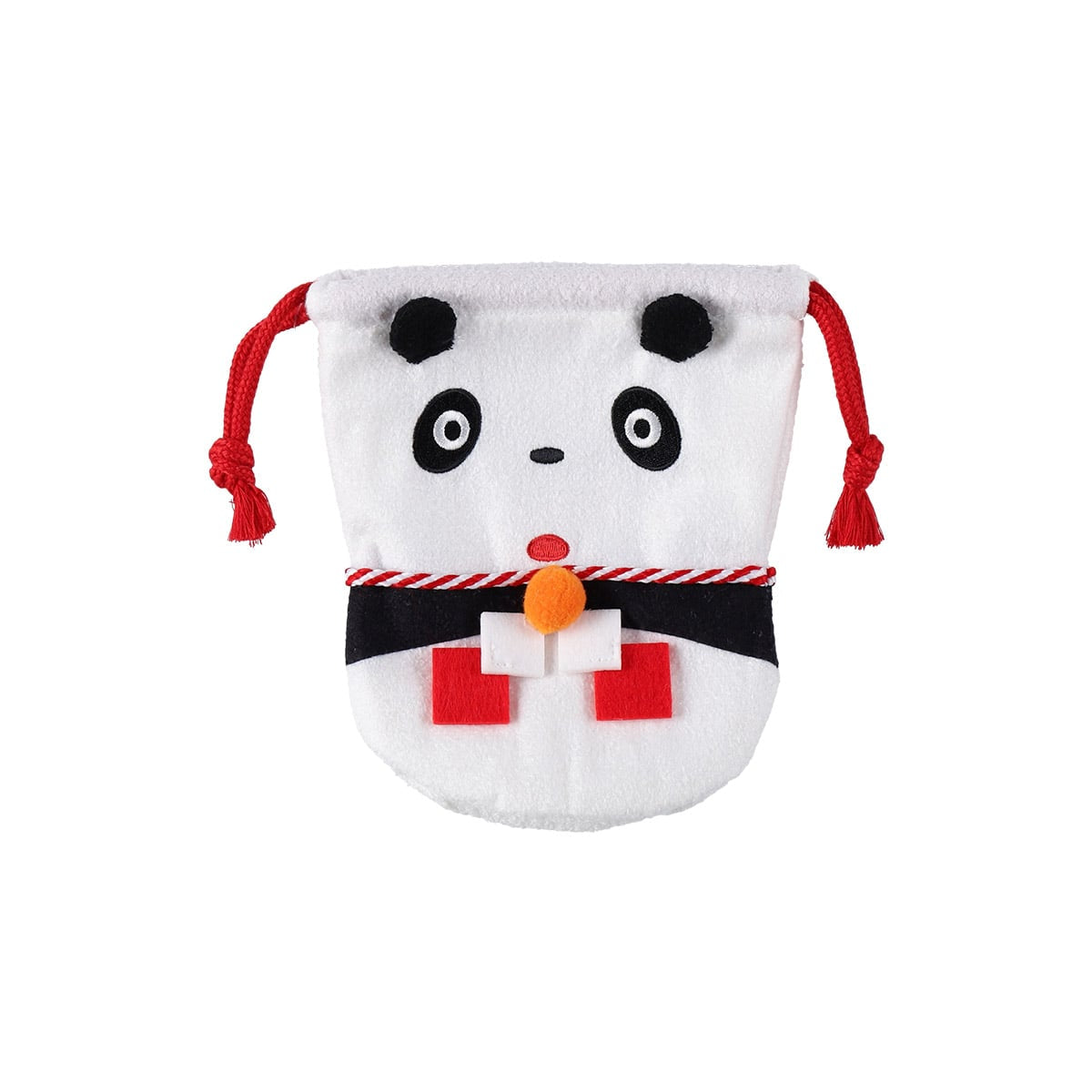 Panda! Go Panda! Kagami Mochi Drawstring Pouches (2 Types) - Panny - official view 4