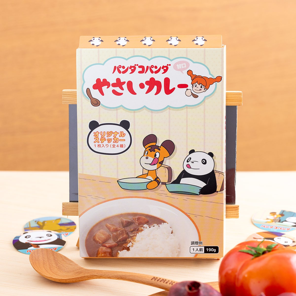 Panda! Go Panda! Mild Vegetable Curry with Random Bonus Sticker - official view 2
