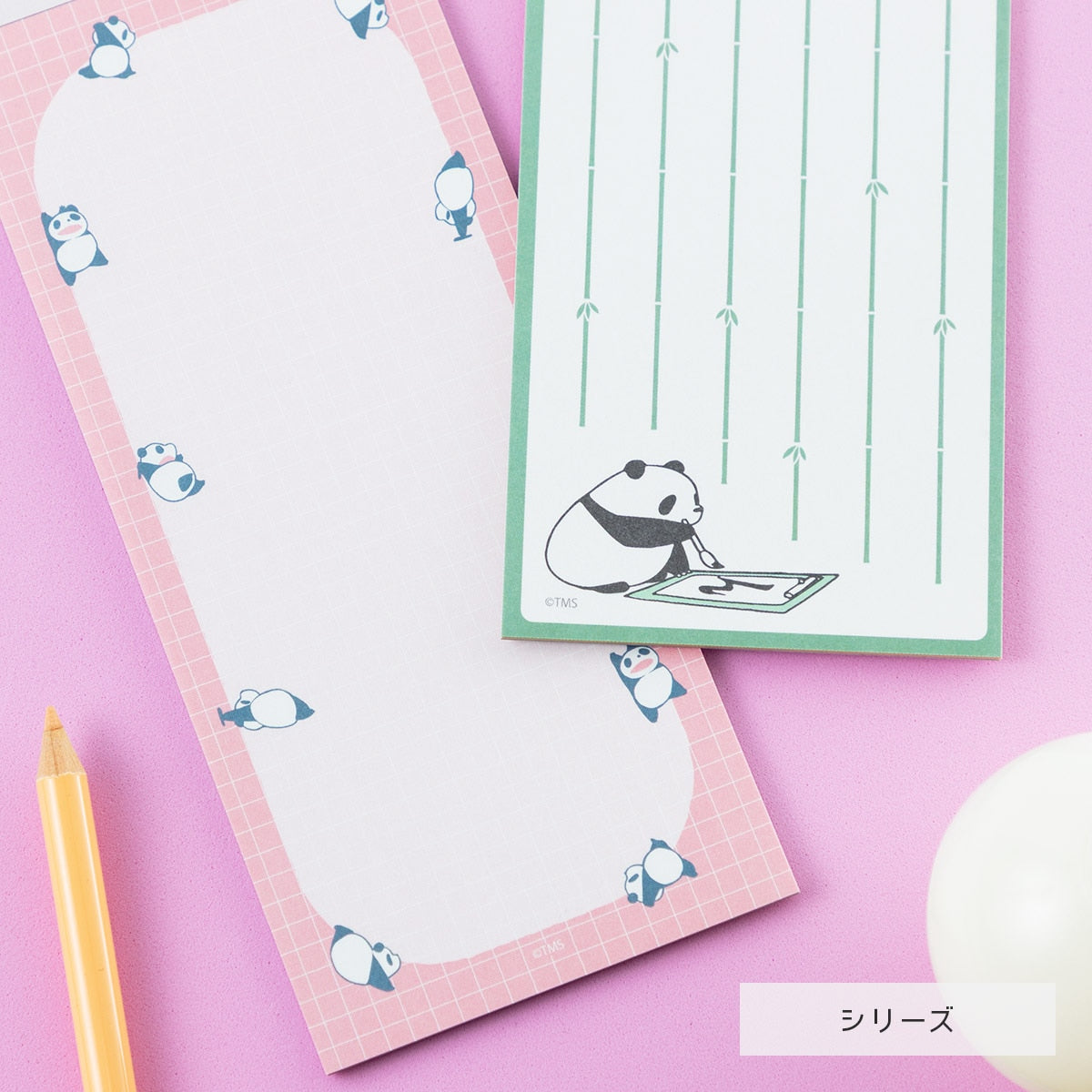 Panda! Go Panda! - Mini Letter Pads (2 Types) - Bamboo - official view 6
