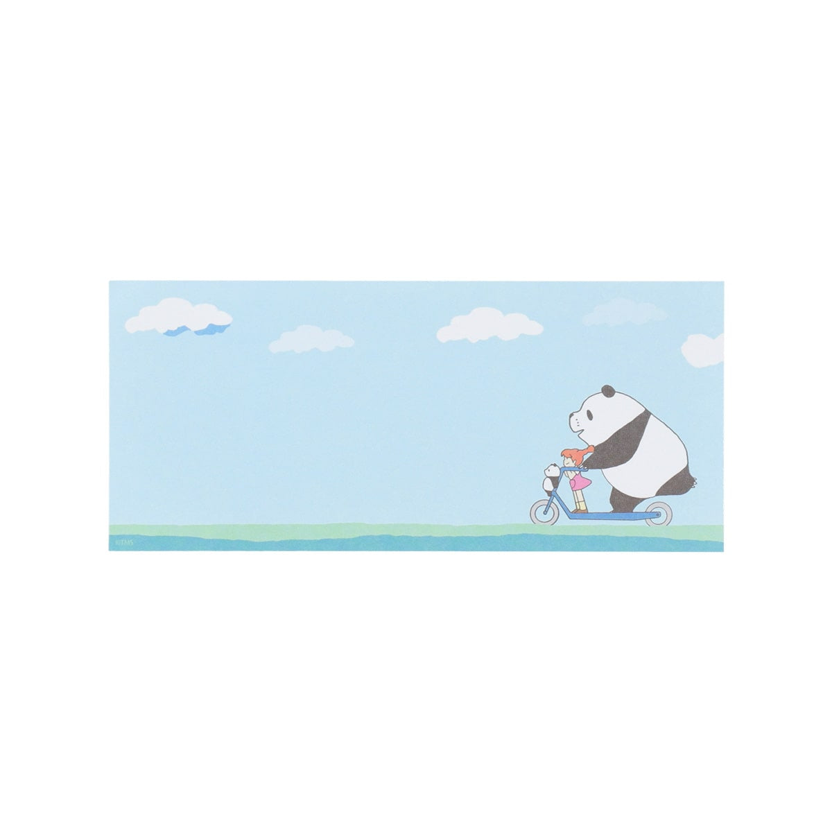 Panda! Go Panda! - Mini Letter Pads (2 Types) - Peach - official view 11