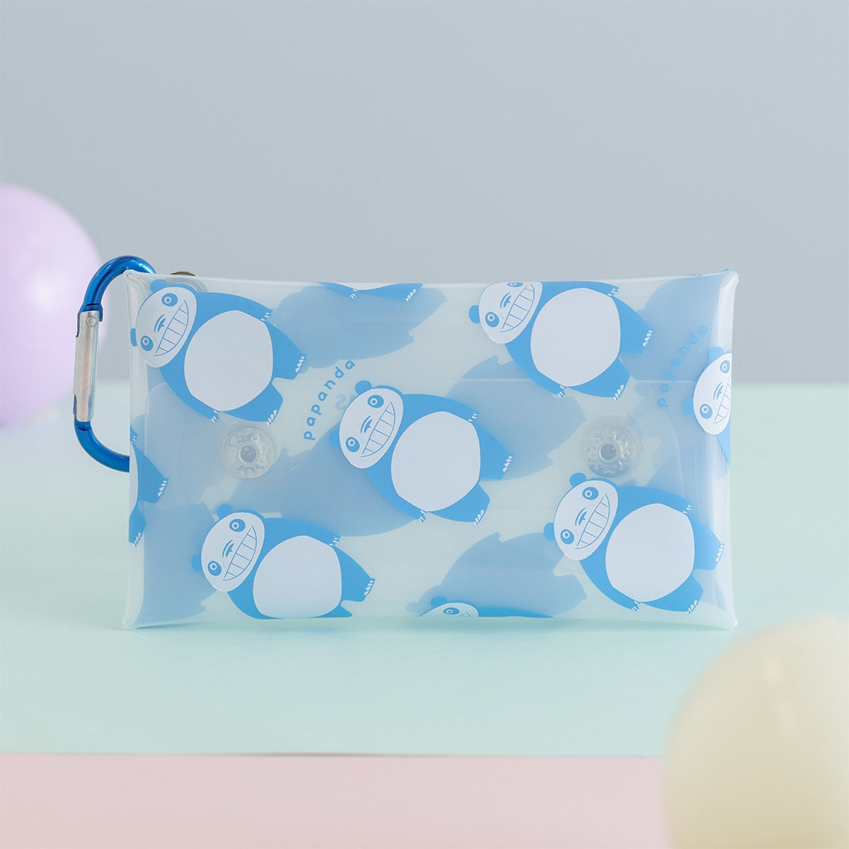 Panda! Go Panda! Multi Clear Cases (2 Types) - Papanda - Milky Blue - official view 13