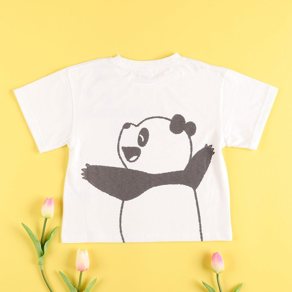 Panda! Go Panda! Nakayoshi T-Shirt - Kids - official view 1