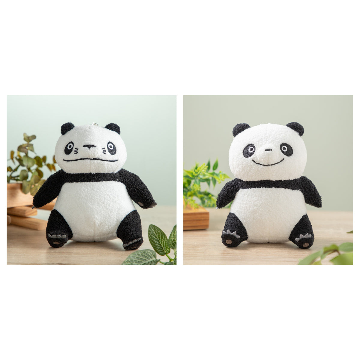 Panda! Go Panda! - TMS Plush Mascot Charms (2 Types) - Complete Set, one of each listed model