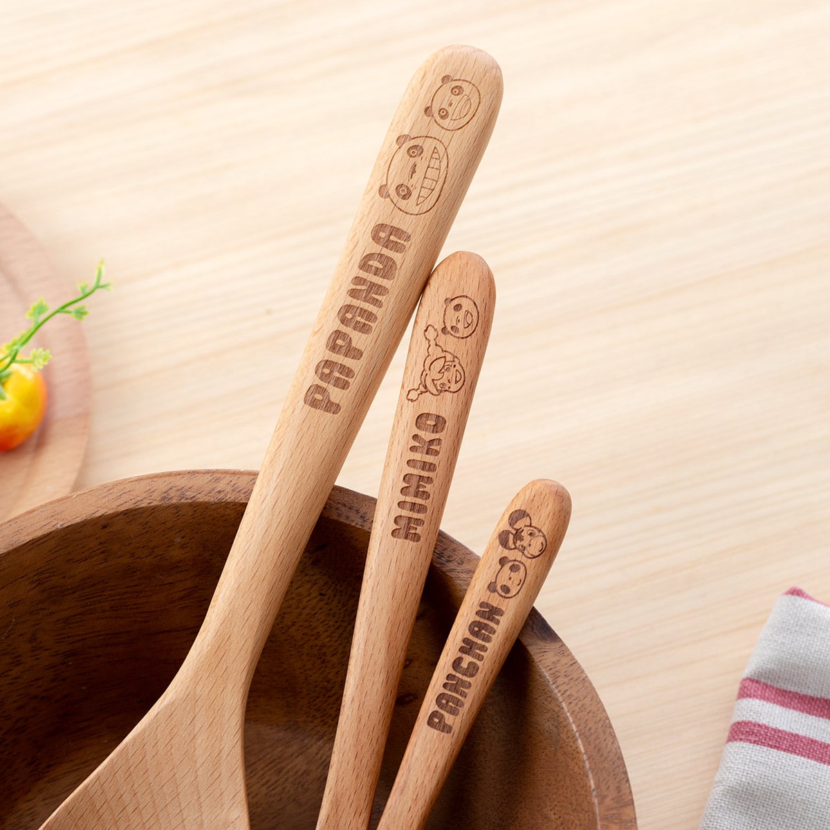 Panda! Go Panda! Wooden Spoons (3 Types) - Panny - 14 cm - official view 10