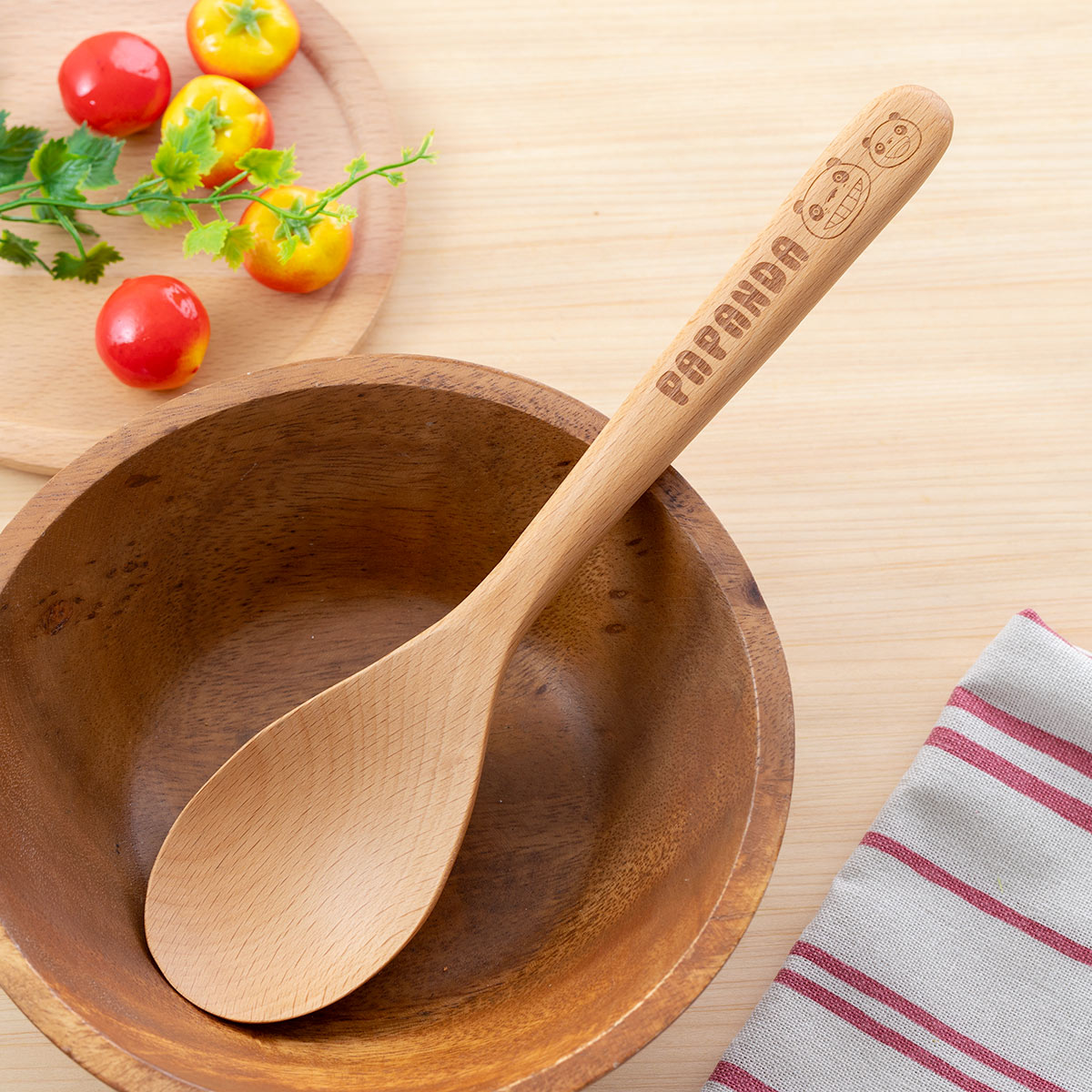 Panda! Go Panda! Wooden Spoons (3 Types) - Papanda - 23.5 cm - official view 18