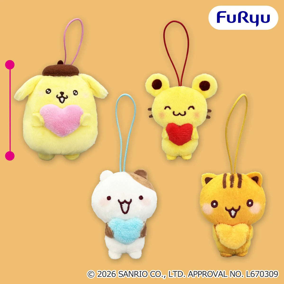 Pompompurin - Various Expressions Mascots Vol.5 complete set of 4 designs