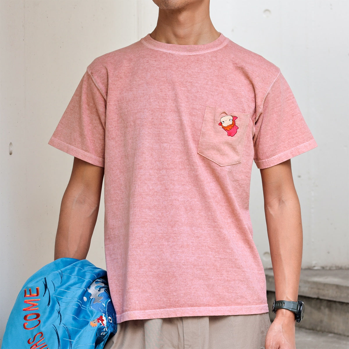 Ponyo GBL x Good On Pocket Embroidery T-Shirt - Ponyo - official view 1