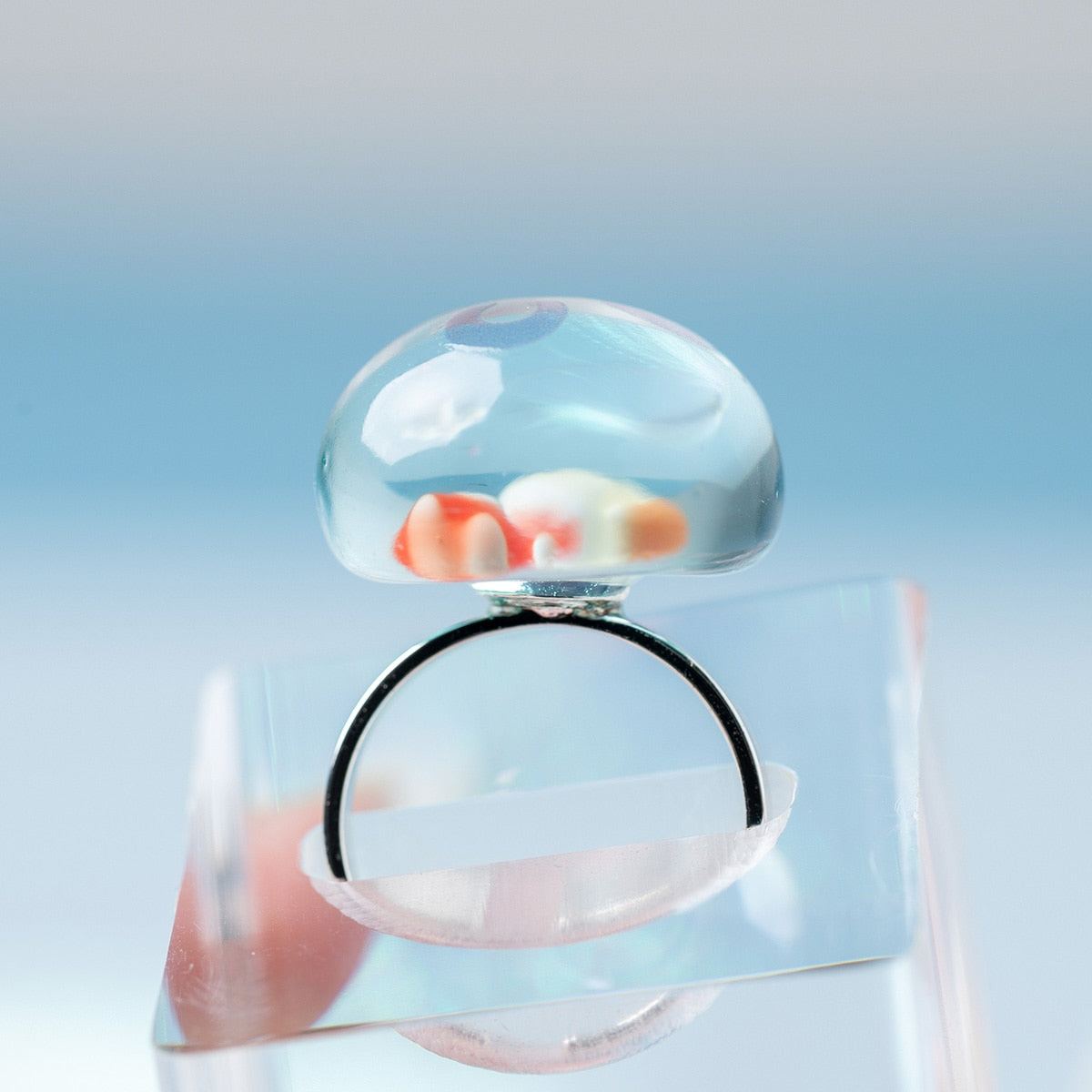 Ponyo Inside a Jellyfish Adjustable Ring - official view 5