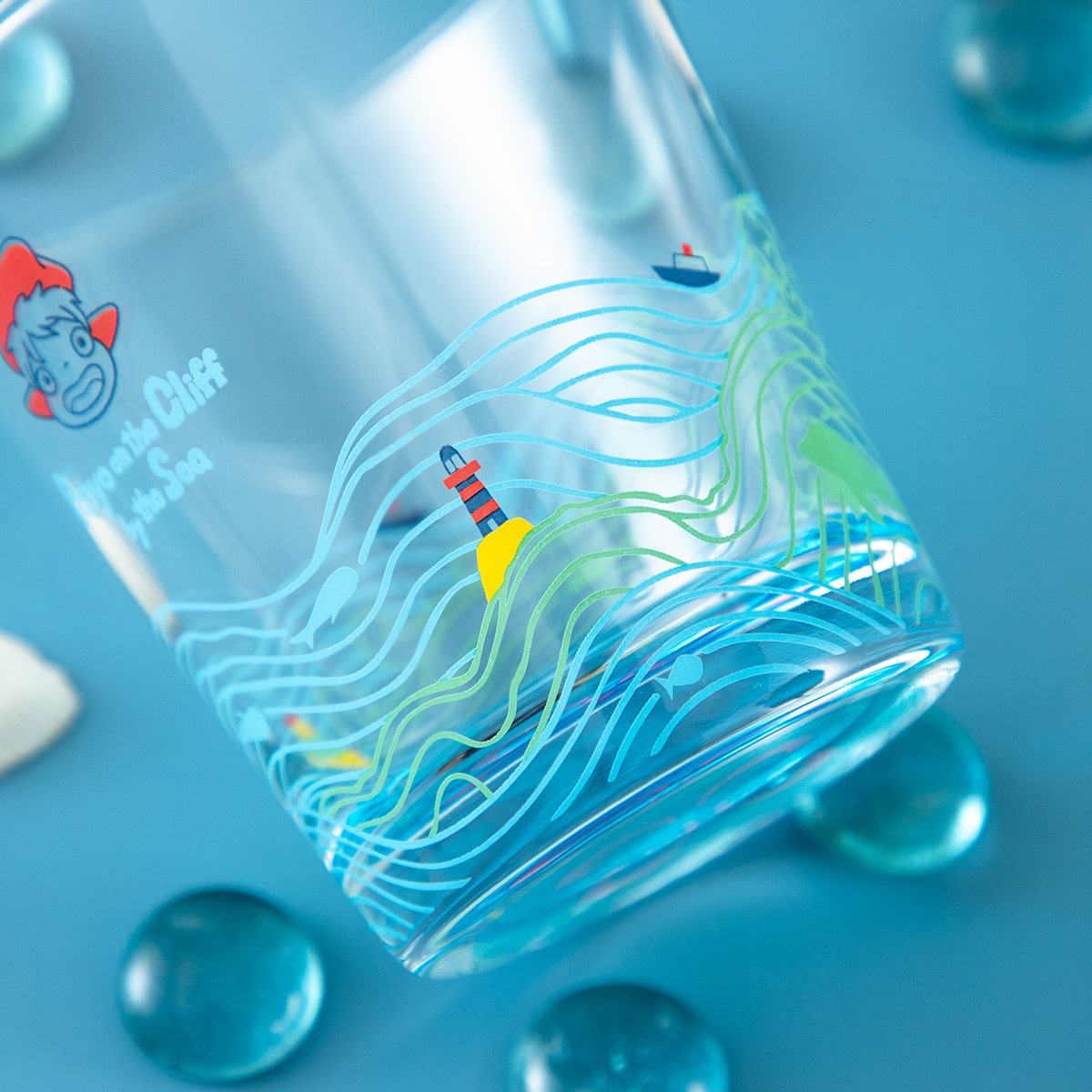 Ponyo - Under the Sea Drinking Glass 270 ml - official view 5