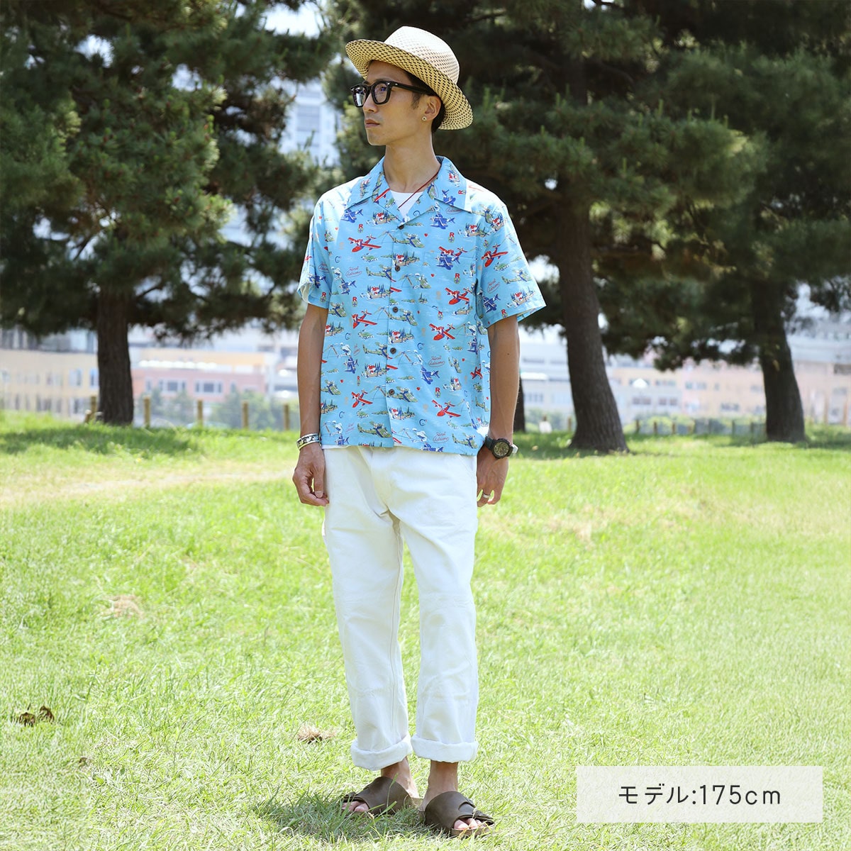 Porco Rosso GBL Hawaiian Shirt - Flying Boats, Sky and Sea - official view 4
