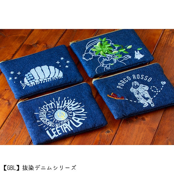 Porco Rosso GBL Red Flash Discharge Denim Pouch - official view 8