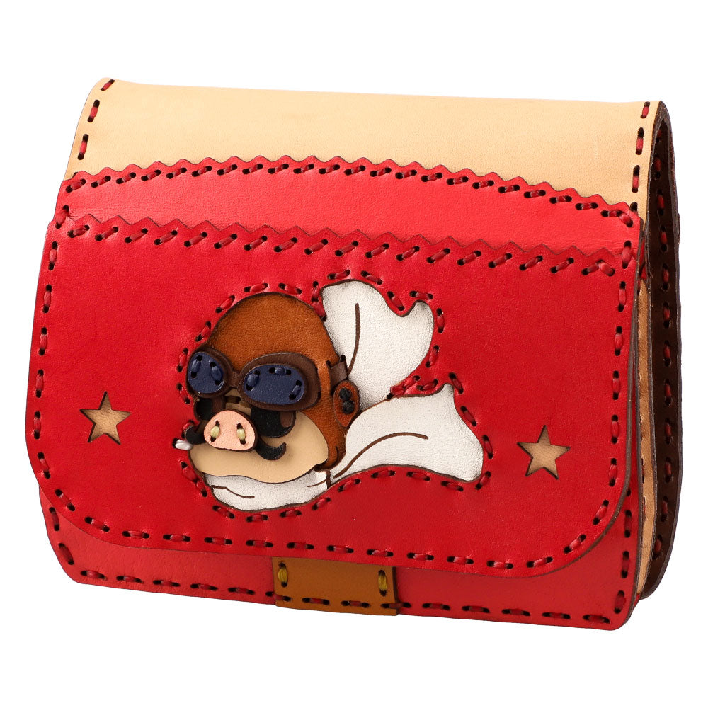 Porco Rosso GBL x OJAGA DESIGN Leather Short Wallet - official view 5