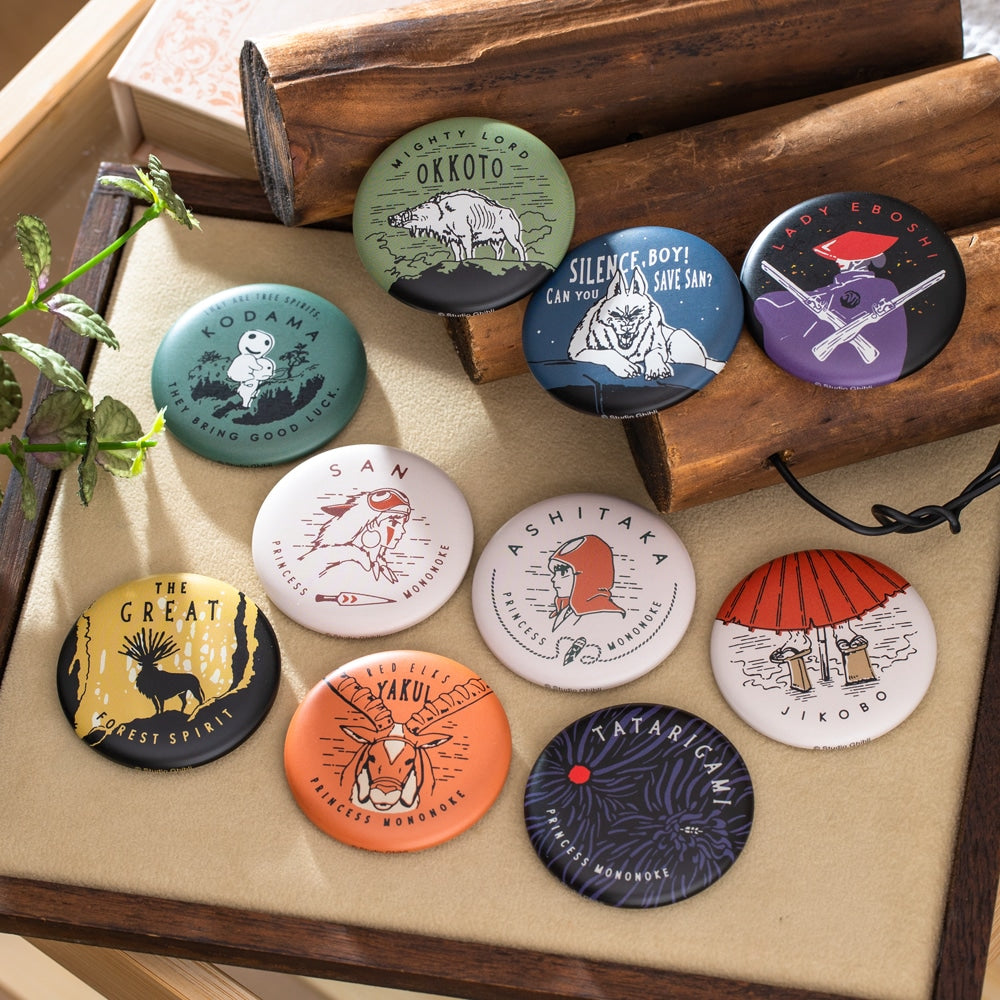 Princess Mononoke - Character Pin Badge Collection (10 Designs) RANDOM - official product view 7