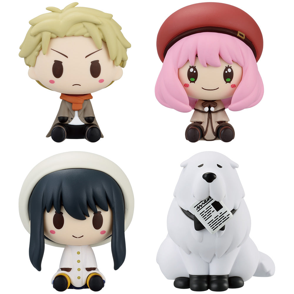 Spy x Family Chokonokko 4pcs Spy × Family Ichiban Kuji CODE: White B Prize - Anya, Loid, Yor & Bond