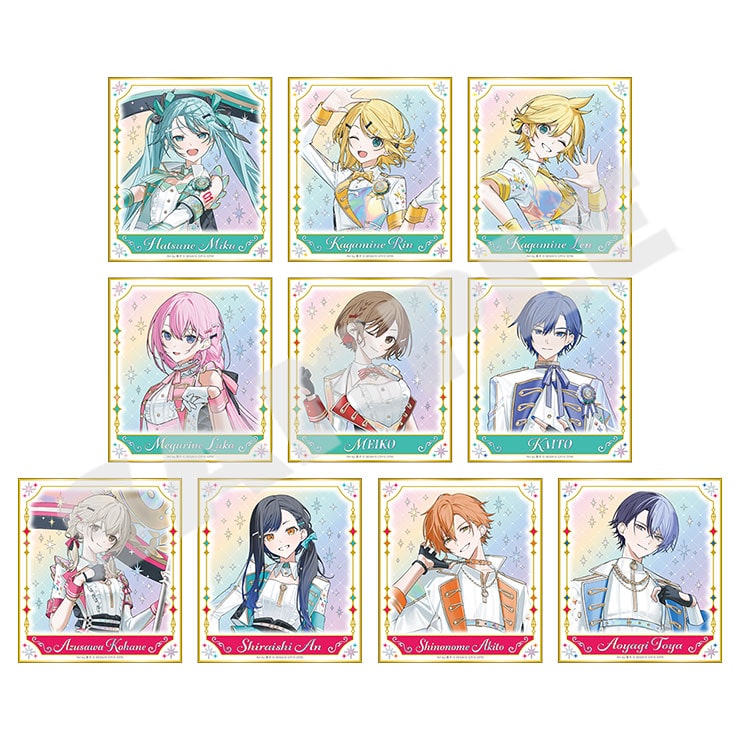 Project Sekai 5th Anniversary Aurora A mini shikishi, official collection image 1